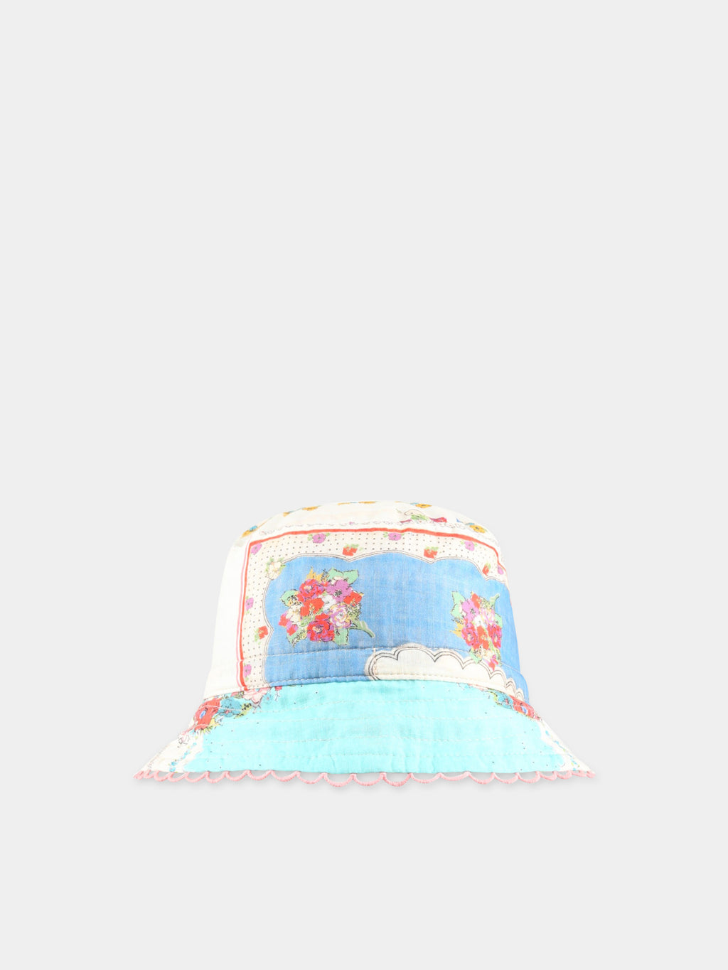 Cloche multicolor per bambina con stampa floreale